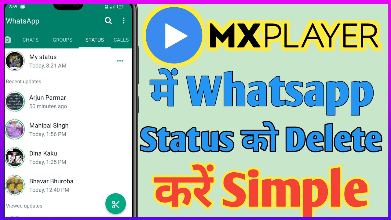 MX Player Se WhatsApp status Kaise delete kare | MX player se WhatsApp status delete