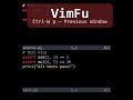 VimFu — Ctrl-W p Previous Window