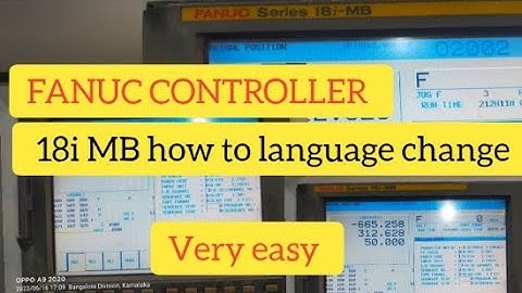 How to language change in fanuc controller 18i MB|fanuc controller|learning