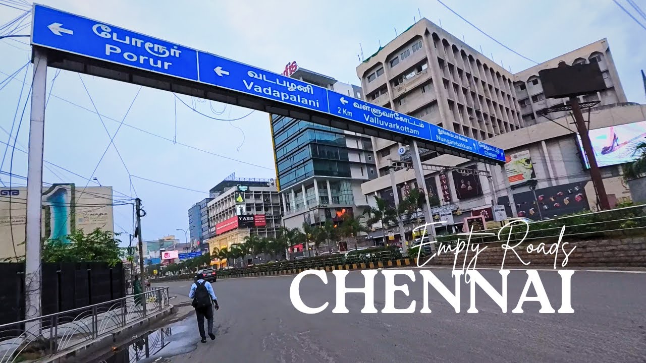 Chennai Empty Roads | Royapettah to Nungambakkam – Driving Tour [4K]