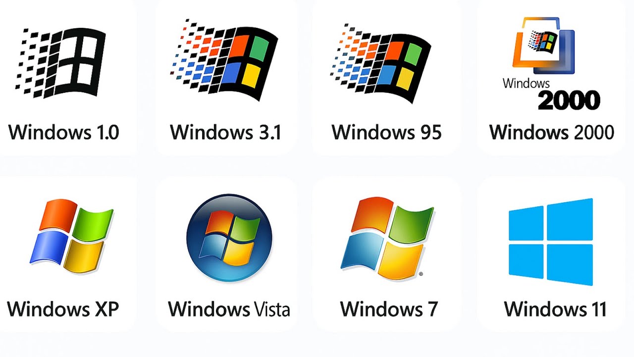 Every Windows Version Explained in Under 2 Minutes - YouTube