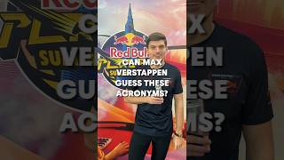 Acronym challenge with Max Verstappen! #maxverstappen #gaming  @redbullracing @TeamRedline