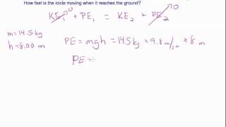 9.6 Conservation of Mechanical Energy - Example 1