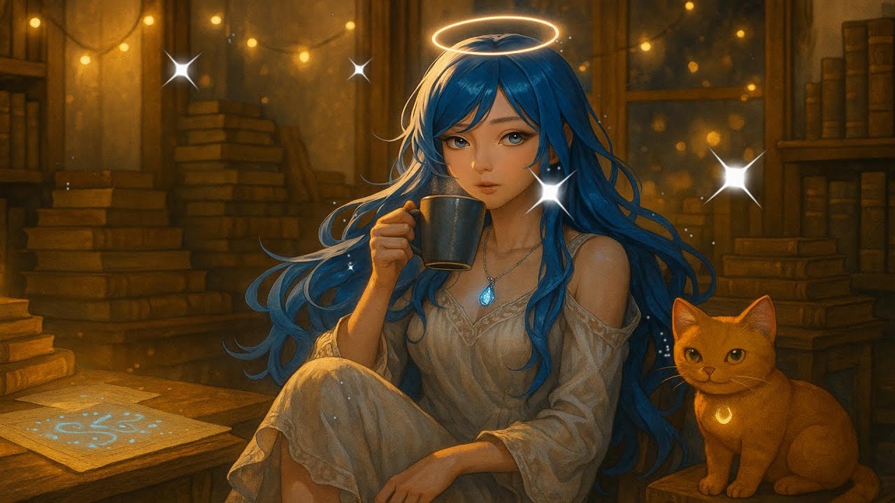 Luna’s Quiet Library | 1 Hour of Lo-fi Vibes for Calm, Focus & Reflection