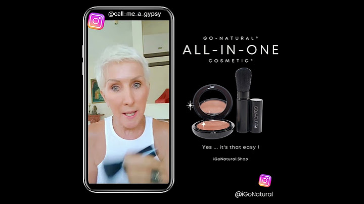 1 Product - In Seconds !  ... it's that easy !  GO-NATURAL® ALL-IN-ONE Cosmetic® - iGoNatural®
