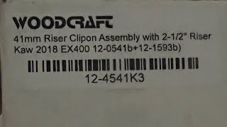 OEM Clip-on removal and Installation overview of Woodcraft Clip-ons for Ninja 400