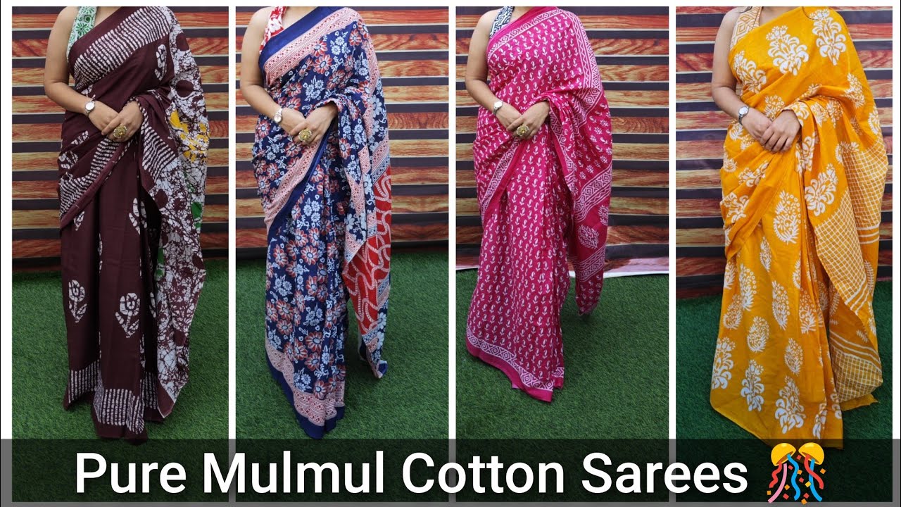Pure Mulmul Cotton Sarees | Wholesale And Resellers | Cod Available 👍 