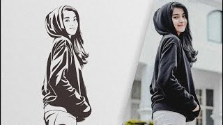 Bikin line art yang gampang (speedart) Degan Coreldraw x7