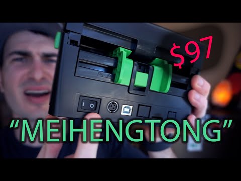 THE CHEAPEST CHINESE THERMAL 4X6 SHIPPING LABEL PRINTER ON AMAZON, THE MEIHENGTONG MFLABEL