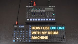 How I've set up the Oxi One with my drum machine + how to make a template