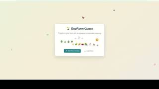 EcoFarm Quest : Gamified Sustainable Farming Web App (SIH 2025) screenshot 3