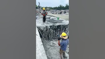 Bluestone mining drilling process- Good tools and machinery make work easy