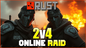 2v4 Online Raid - Rust Console
