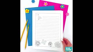 Free Printable Spring Writing Paper Plus 10 Spring Writing Prompts