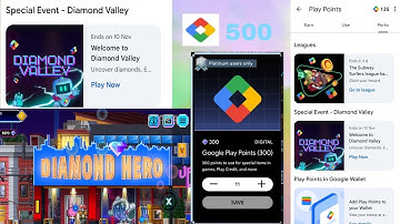 How to complete Diamond valley special event in Google play perks? Diamond valley play point event |