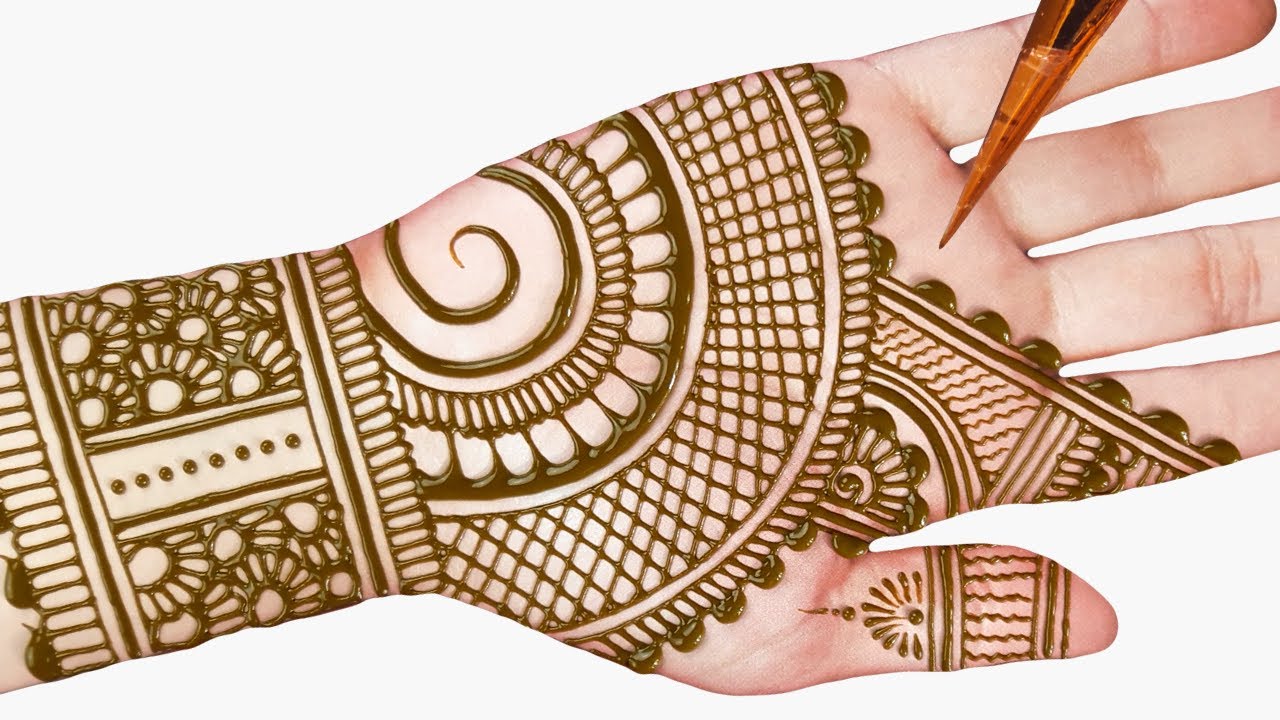 mehndi designs easy and simple - simple mehndi designs for front hands ...