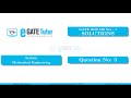GATE 2019 ME Solutions || For the equation..., if y(0) = 3/7, then the value of y(1) is || Q3