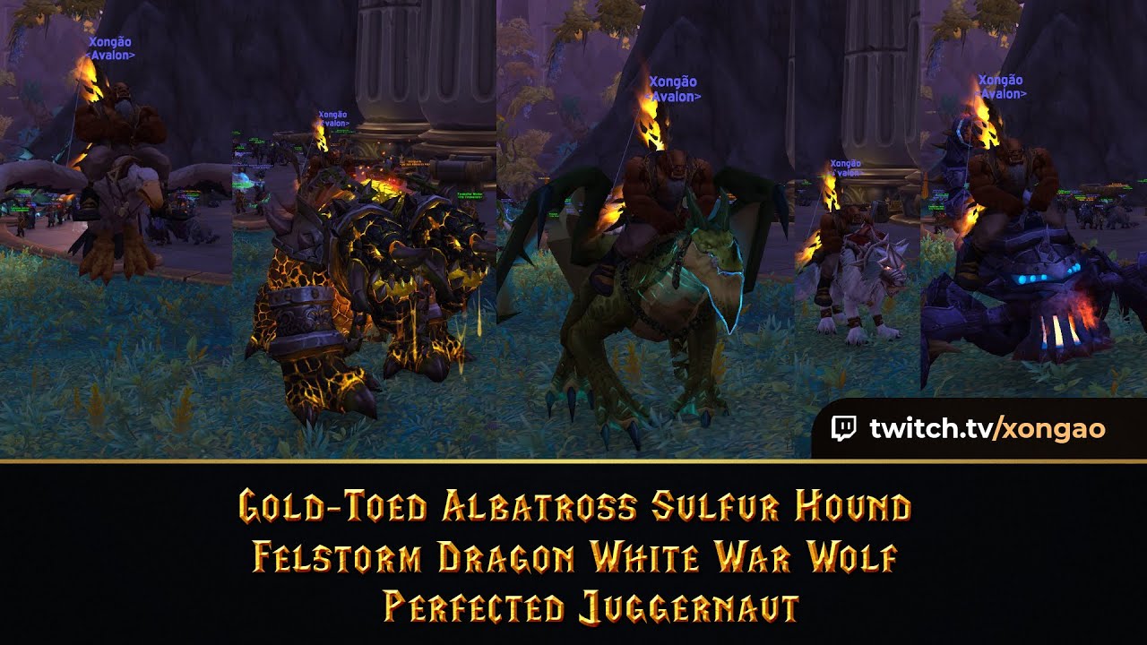 Time Rifts - Gold-Toed Albatros, Sulfur Hound, Felstorm Dragon, White War Wolf, Perfected Juggernaut