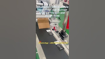 Automatic labeling machine for paper card boxes #machine #labelingmachine #factory#label #labeling