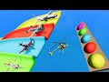 Airplane vs slide colors with portal trap  beamngdrive 35