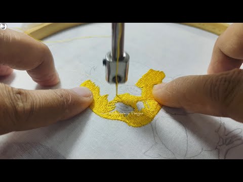 Beautiful Duck Cartoon Machine Embroidery Design 🦆 | Cute Embroidery Tutorial for Beginners