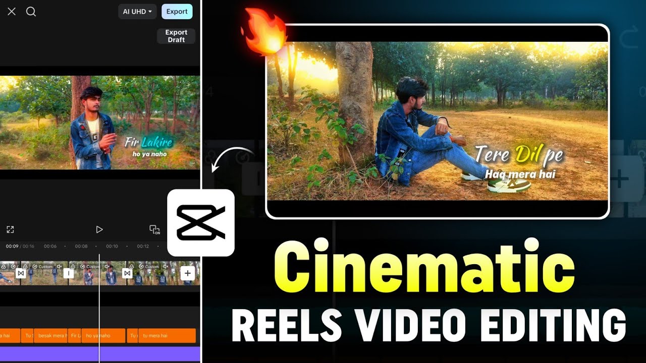 Cinematic Reels Video Editing In Capcut | How To Edit Cinematic Video ...