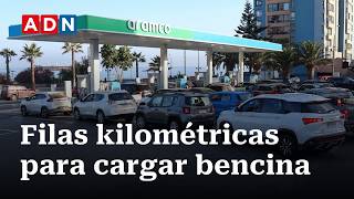 Largas Filas En Estaciones De Servicio En Todo El País Por Alzas En Combustibles