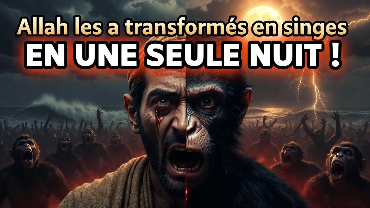 😱 Allah les a transformés en singes en une seule nuit ! Histoire terrifiante du Coran🔥