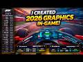 I created 2026 F1 Halo, Leaderboard, and other graphics in game!