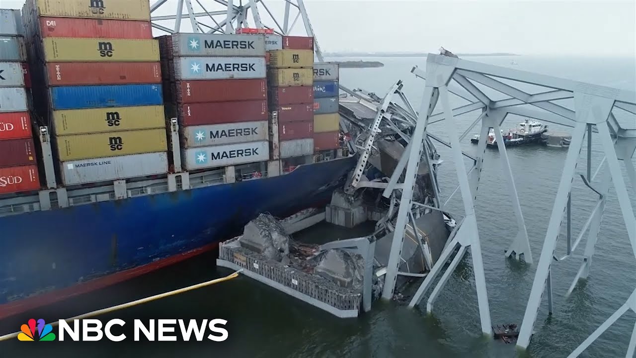 Watch: Drone video shows aftermath of Baltimore bridge collapse Watch: Drone video shows aftermath of Baltimore bridge collapse