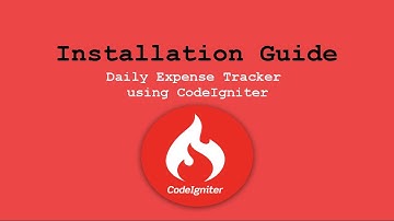 Daily Expense Tracker using CodeIgniter Installation Guide last Updated August 2025