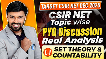 CSIR NET PYQ Discussion | Countability & Point Set Topology | Real Analysis