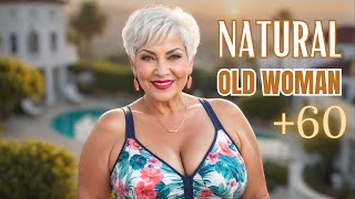 Natural Older Woman Over 60 💄Attractively Dressed Classy 🔥 Fashion Tips 150