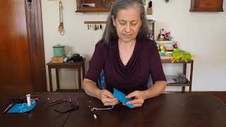 How to sew a cross stitch on fabric or felt. screenshot 4