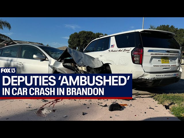 VIDEO: Man rams Florida deputies with car in 'ambush attack