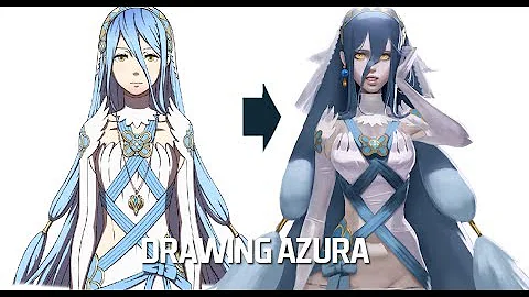 Drawing Azura from Fire Emblem