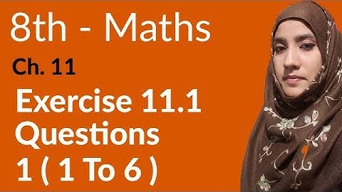 8th Class Math, Ch 11 - Introduction to Trigonometry Exercise 11.1 Q no 1 (1to 6) - 8th Class Maths