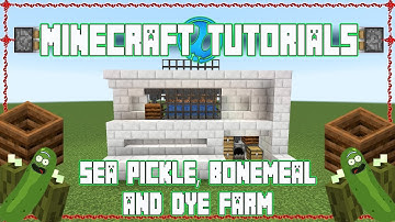 Self Fueling, Self Activating, Full Auto Composter Bonemeal Pickle Dye Farm | Minecraft Tutorials