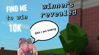 FIRST PERSON TO FIND ME WINS 10K!  Bloxburg ROBLOX Challenge prt 2