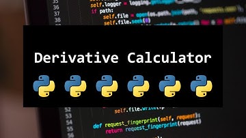HOW TO CREATE A DERIVATIVE CALCULATOR FROM USER INPUT FOR BEGINNERS IN PYTHON 💻