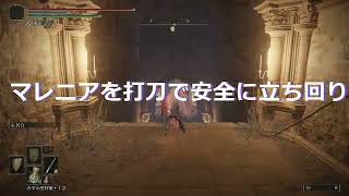 【エルデンリング】マレニアを打刀で安全に立ち回り