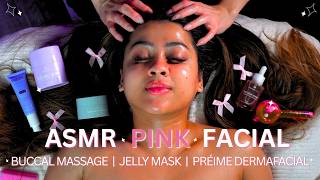 The Pinkest Facial Ever 🎀✨ ASMR Pink Slime &amp; Buccal Massage #asmr
