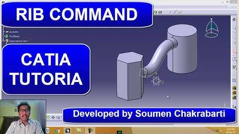 Rib and Merge End Ribs Options Command | Catia Tutorial | Soumen Sir