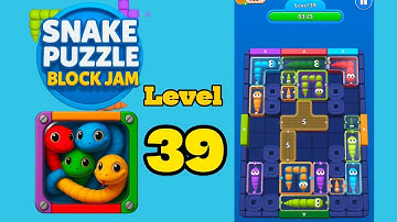 Snake puzzle block jam level 39 solution walkthrough 
