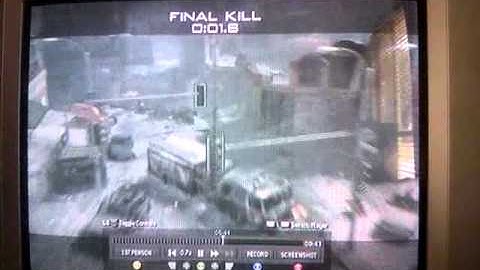 MW3, 360 throwing knife cross map. S&D Last man standing !!!