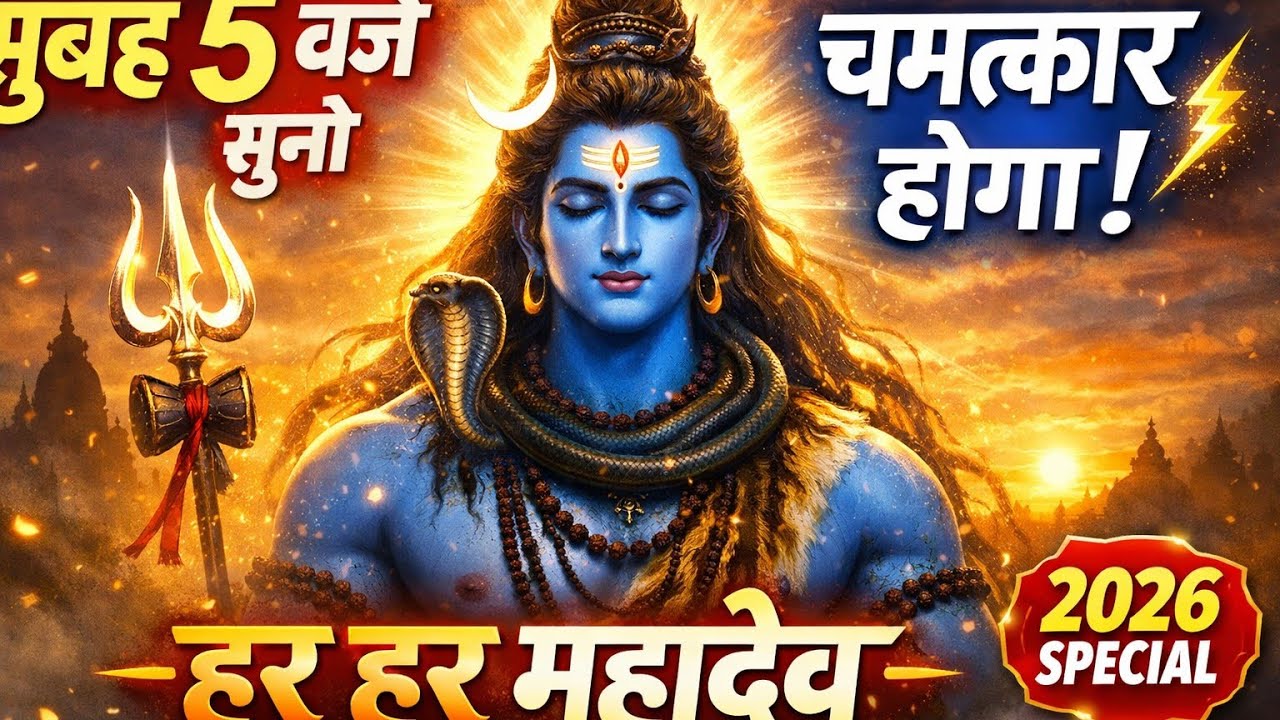  ✨सुबह सुनो यह शिव भजन और चमत्कार देखो | हर हर महादेव Powerful Bhajan 2026 ||