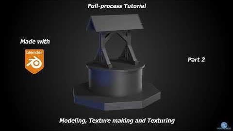 Modeling a Medieval Well in Blender - Tutorial part 2/2. Timelapsed - Full-process series part 2