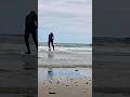 Skim boarding in cleanest water of East Coast #skimboarding #saltlife #beachvibes #viralshorts
