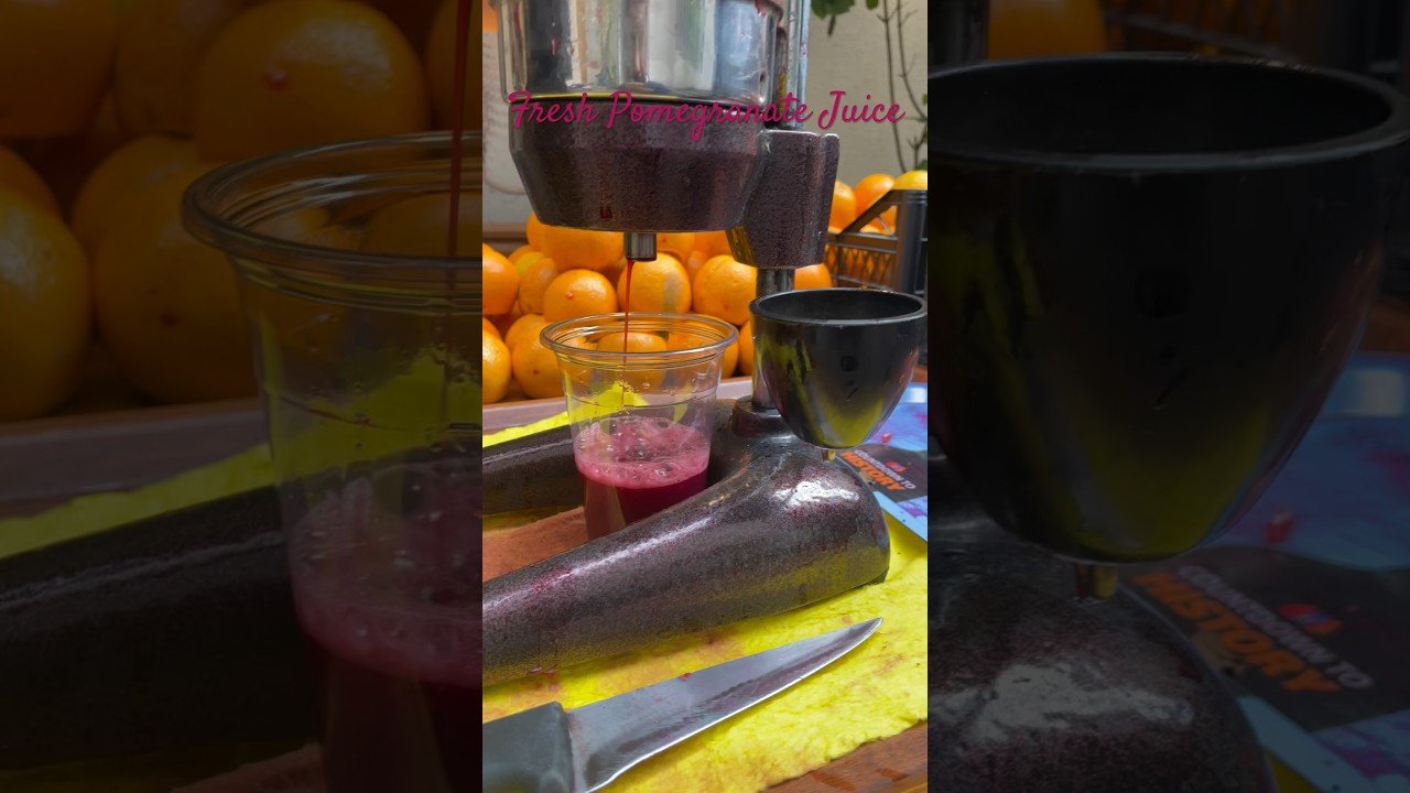 Fresh Pomegranate Juice YouTube