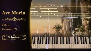 Schubert – Ave Maria | Classical Piano with Synchronized Score